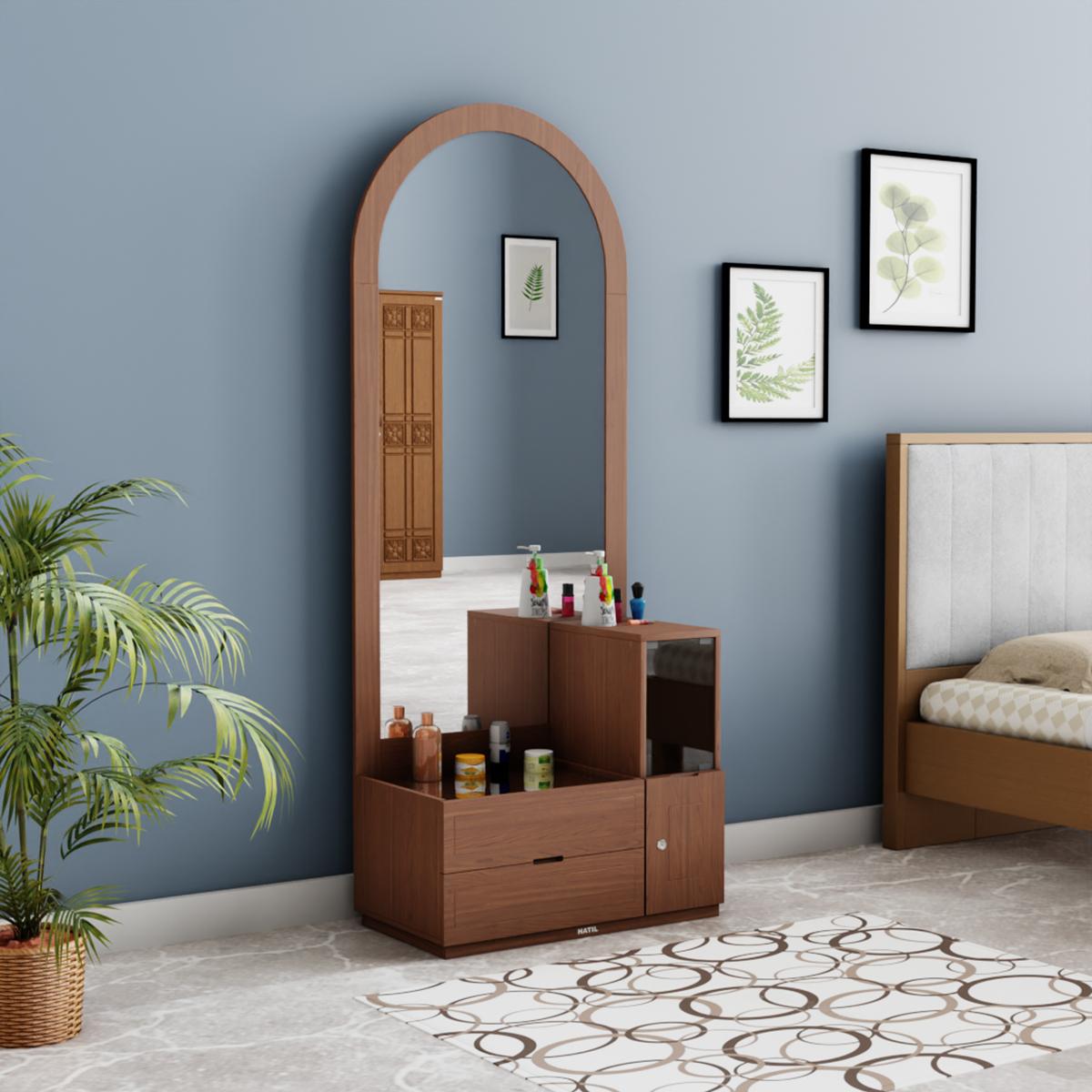 Buy online wooden dressing table with mirror in India – khaticraft